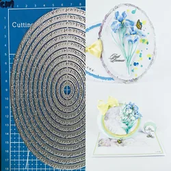 Lucky Goddess Metal Cutting Dies Irregular oval frame diy Scrapbooking Photo Album Decorative Embossing Paper Card Crafts Die
