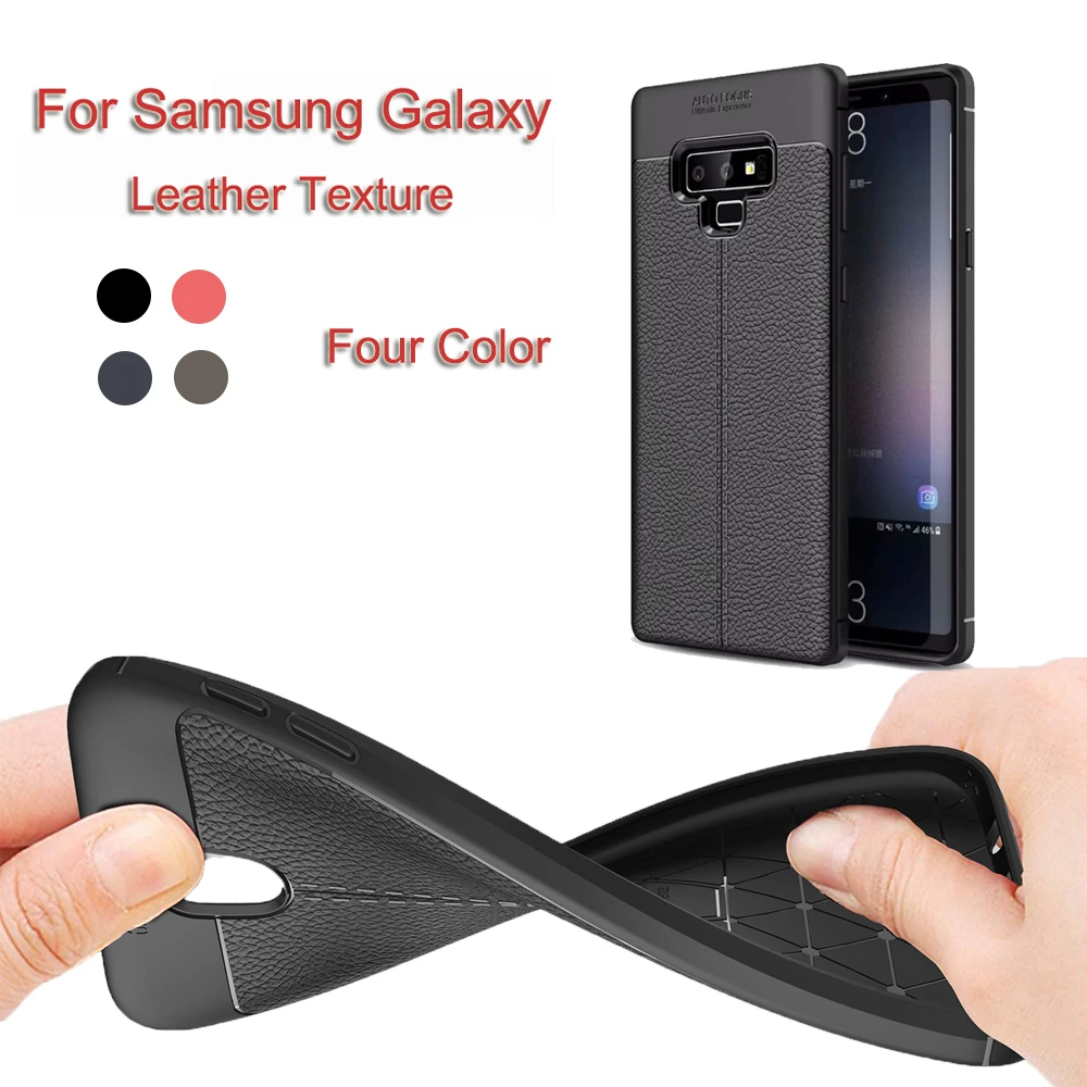 Гибкий Мягкий силиконовый чехол для samsung Galaxy A8 PLUS J2 PRo s9 j7 plus S7 EDGE j510 j710 текстурированный кожаный чехол