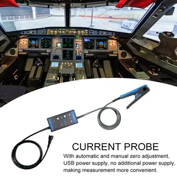 

CP2100A Clamp Electrical Meter Universal Testing DC Current Probe Oscilloscope USB Powered 10A 100A Digital Mini BNC Port