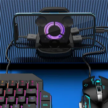 

For PUBG Gamepad Controller Gaming Keyboard Mouse Converter For IOS Android Phone to PC Game Controller Holder Cooling Fan