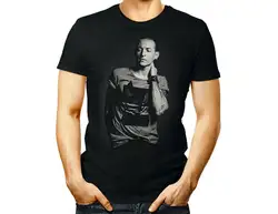 Linkin Park Честер Беннингтон-Тройник унисекс футболка черный подарок для женщин и мужчин полоса