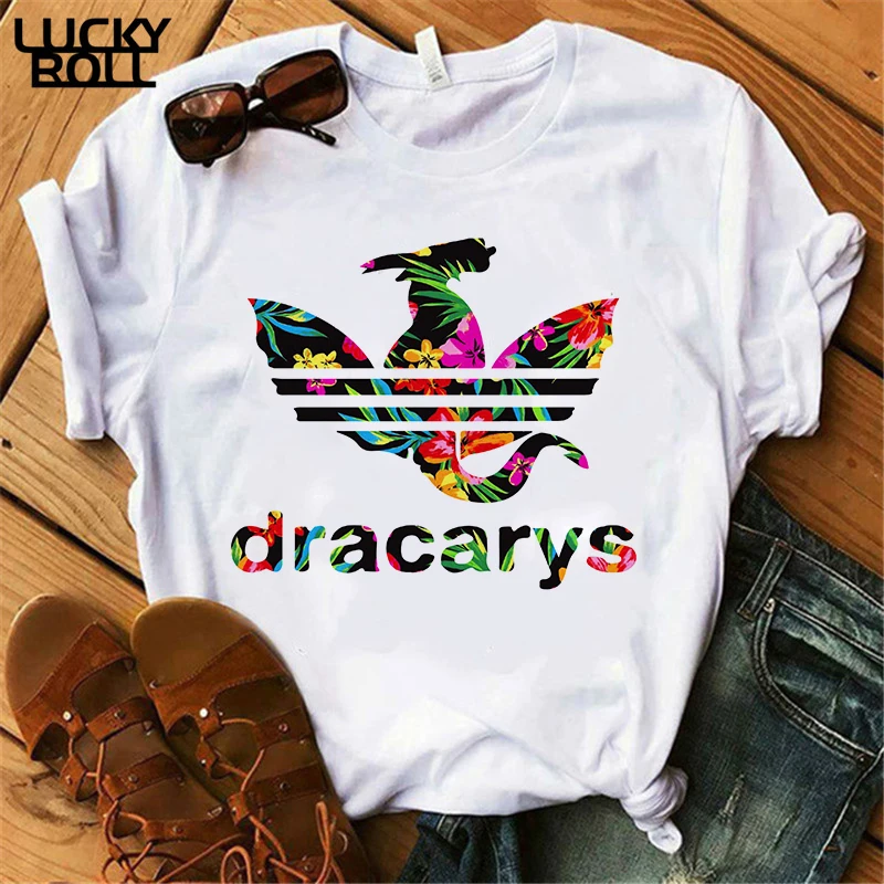 Dracarys Футболка женская мама дракона топы футболки в стиле Харадзюку khaleesi Camisetas dadragon Dragon Got женская летняя одежда