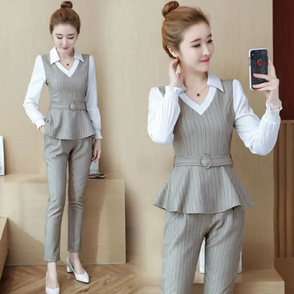 

Graceful Fashion Set WOMEN'S Dress 2019 Autumn New Style Debutante Slim Fit Slimming Elegant WOMEN'S Dress Fashionable Two-Piece