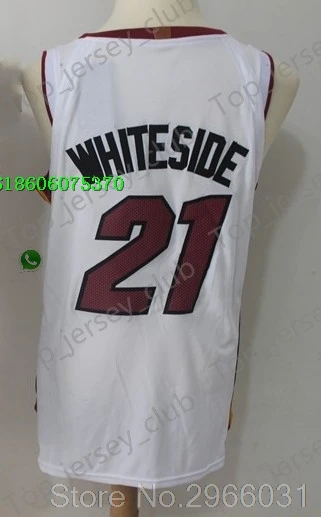 for men A+++ Качественная мужская футболка для взрослых#3 Dwyane Wade 7 Goran Dragic 21 Hassan Whiteside Jersey - Цвет: for men