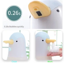 

400ml Penguin Automatic Foaming Soap Dispenser Touchless Motion Infrared Sensor Induction Soap Dispenser Hand Washing Machine