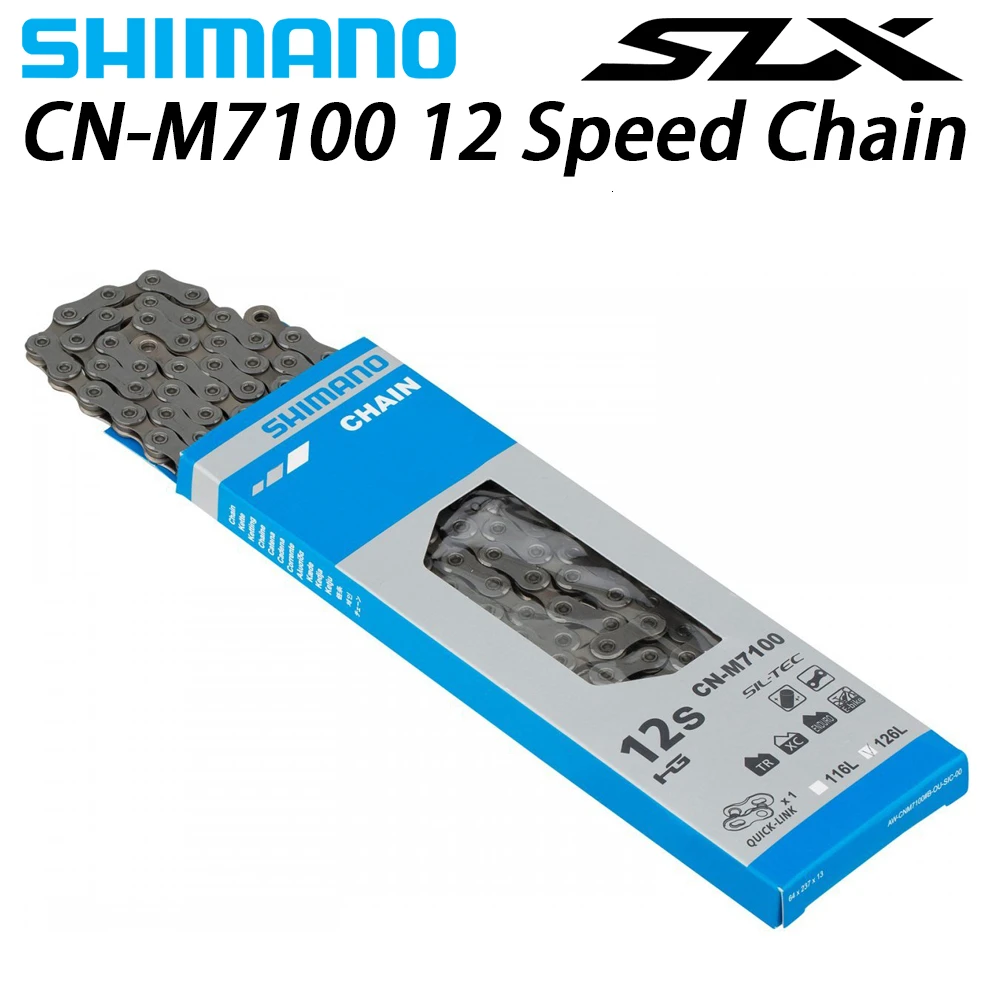 Shimano SLX CN M7100 12-ступенчатая цепи с Quick-Link MTB дорожный велосипед | Спорт и развлечения