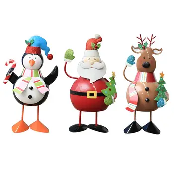 

Spring Swing Doll Decoration Santa Penguin Elk Desktop Ornament Shaking Head Doll