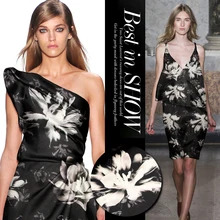 135 см Шелковая органза с принтом метр 14 мм хрустящая шелковая ткань для платья микро-перспективная ткань для платья оптом шелковая ткань