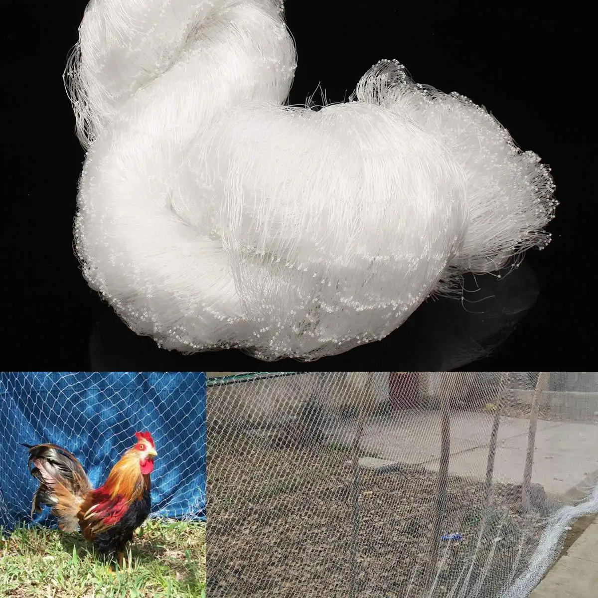

Nylon Anti Bird Mesh Poultry Chicken Netting Sports Game White Netting Mesh Cloth Pest Control Supplies Ponds Fruit Protection