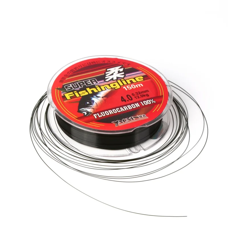 

150M 200M Fishing Nylon Lines Strong Carbon Coated Monofilament Fishing Leader Line Wear-resistant Saltwater Carp Wire 0.4-8