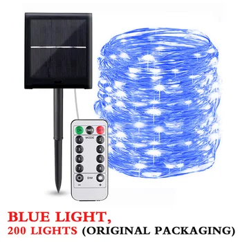 

100/200 LEDs Solar String Fairy Lights 8Modes Waterproof Outdoor Solar Power Lamp For Garden Christmas Wedding Party Decoration