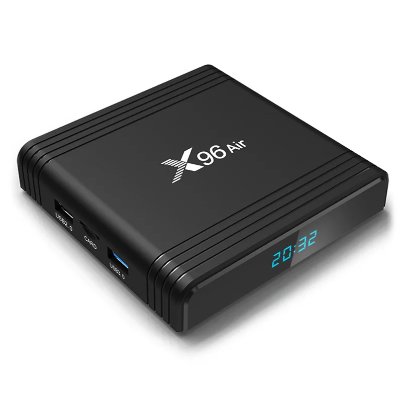 ТВ-приставка X96 Air Android 9,0 Amlogic S905X3 4 Гб ОЗУ 64 Гб 2,4 ГГц WiFi Поддержка H.265 3D HDR10 8K 24fps телеприставка