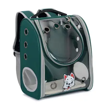 

Pet Travel Backpack Wear-resistant Transparent Cat Bag Multifunctional Portable Dog Handbag for Outdoor