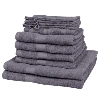 

Vidaxl 12-tlg. Home towel set cotton 500g/m² anthracite