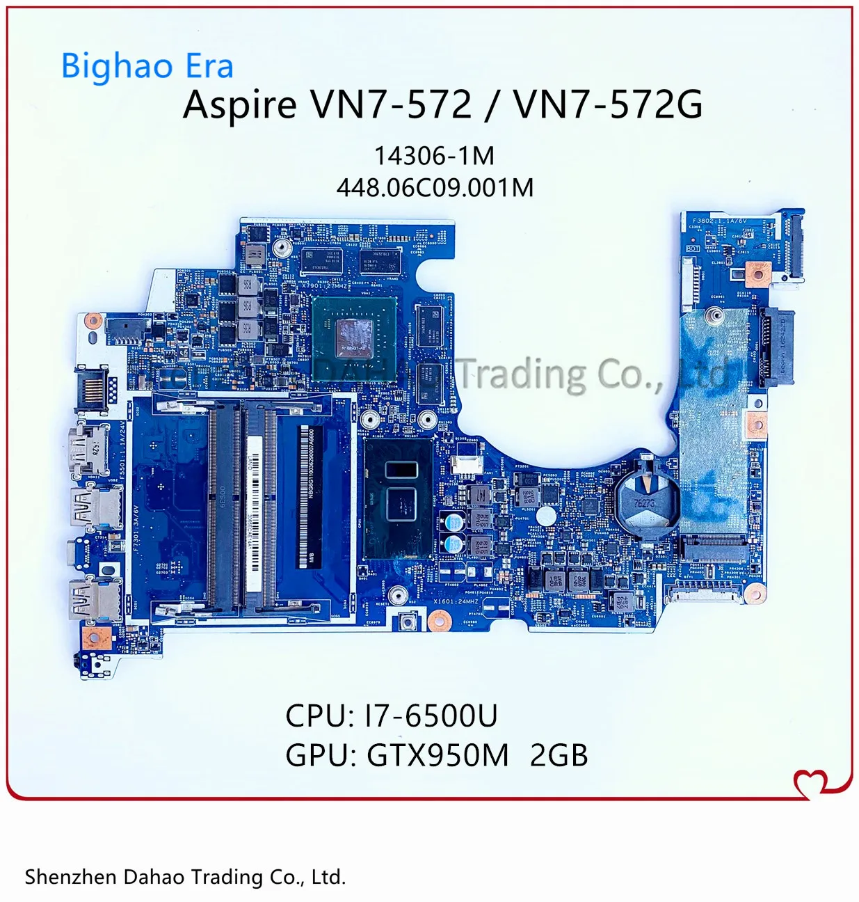 Материнская плата для ноутбука Acer Aspire VN7-572 VN7-572G GTX950 2G-GPU 448.06C08.001M 448.06C09.001M 14306 тест |