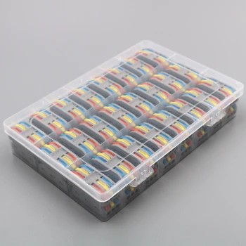 

48pcs/box PCT 3-3 3 pins pole Compact Wire Cable Wiring Connector Conductor Terminal Lever 0.08-2.5mm2