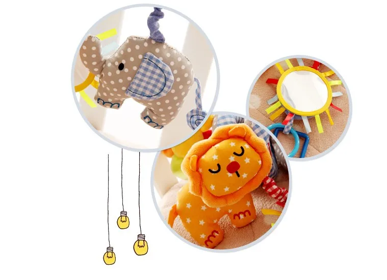 newborn infant toddler baby toys 0-12 months for children kids boys girls on bed bell electric cribs mobile musical box rattles