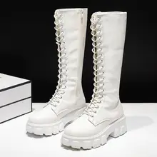 2021 Autumn Winter Booties Female Plus Size 35-43 Sexy High Boots Knee-high Pu Boots High Heels For Women Fashion Shoes