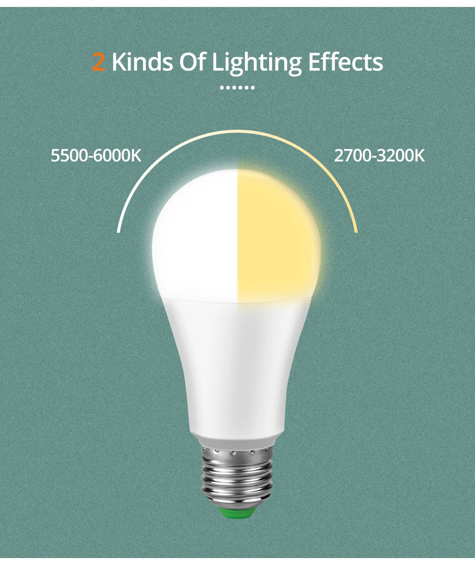 85-265 в с регулируемой яркостью 15 Вт E27 умный Wi-Fi светильник лампа подходит для Alexa Google Assistant приложение Голосовое управление Wake up лампа B22 Bombilla Inteligent