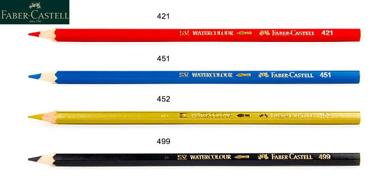 Водорастворимый цветной карандаш Faber cell 3 шт. 72 цвета на выбор Раскрашивание