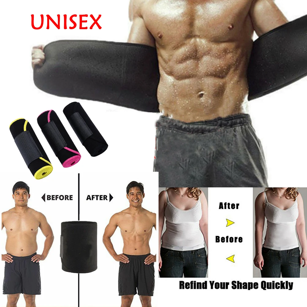 Унисекс Талии Тренер спортзал Body Shaper желудка упражнения жиросжигатель сауна Корректирующее белье Для женщин Для мужчин фирмы для похудения, пояс для живота Управление формирователь