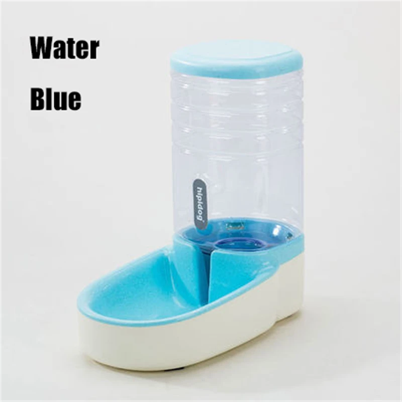 Автоматическая кормушка для питомца большой объем для воды диспенсер для собаки кошки для питья воды чаша для собак бутылка для воды для собак миски для кошек 3.8L - Цвет: Blue Water