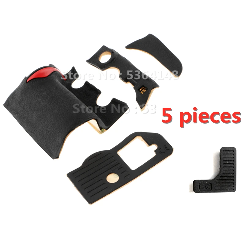 D700 5 set Набор резиновых чехлов для Nikon D700 USB Thumb Rubber с клейкой лентой резиновая оболочка-рулетка SLR Запасная часть - Комплект: D700 5 set