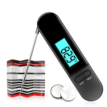

Food Stainless Steel Thermometer Digital Instant Read Kitchen Cooking Thermometer With Backlight LCD Kitchen tools supplie BV789