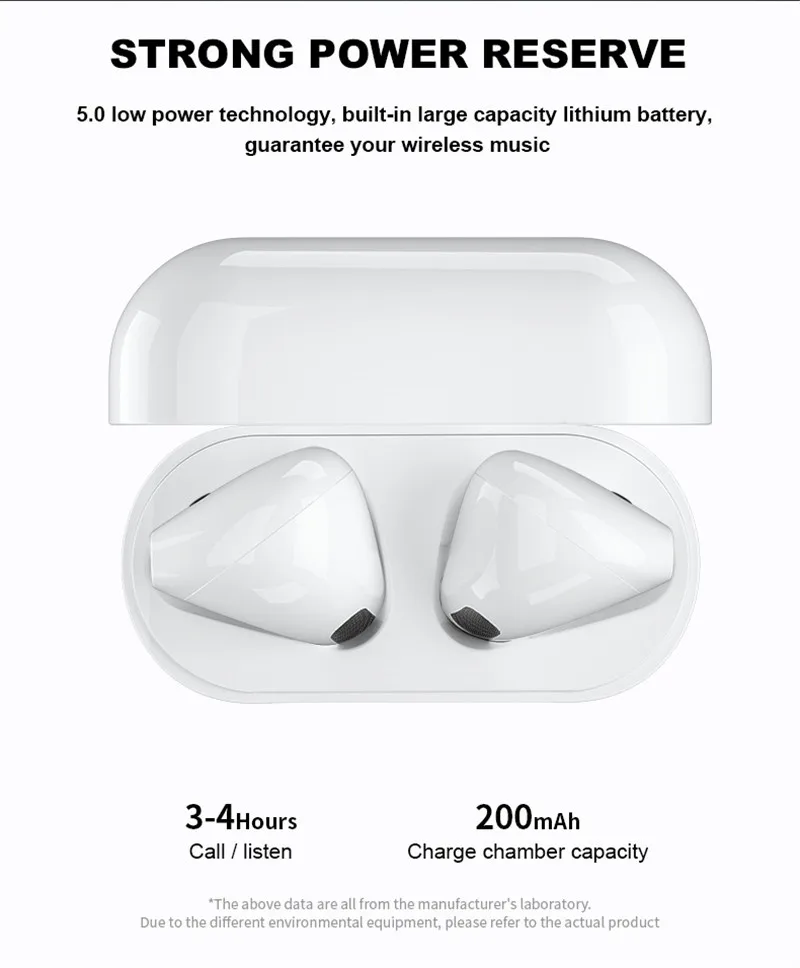 Wireless Headphones Noise Recelling Bluetooth Headphones Mini Earbuds with Microphone Stereo Sports Headset For iPhone Xiaomi