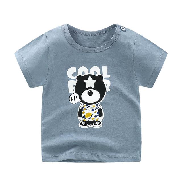 Girl T Shirt Summer Baby Boys Cotton Tops Toddler Tees Clothes Children Clothing Cartoon T-shirts Short Sleeve Casual Wear