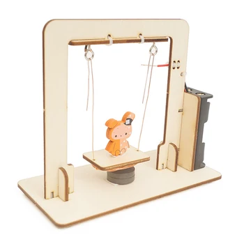 

Montessori Educational Swing Toys Invention Experiment Wood Electromagnetic Science DIY Handmade Swing Set Birthday Gifts