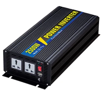 

Pure sine wave Inverter Smart-2500W 12VDC 24VDC 48VDC //to 110V 220V 2500W Voltage Transformer Car Inverter