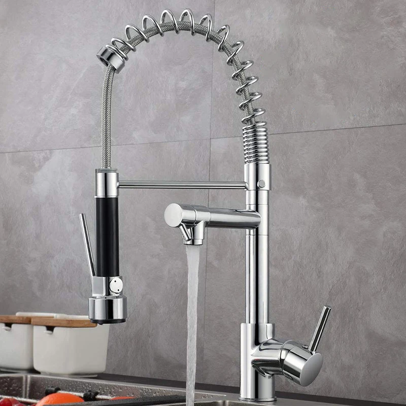 

YOOAP Kitchen Faucet Pull Down Nozzle Dual Mode Water Mixer Single Handle Hot Cold 2 Outlet Shower 360 Swivel Kitchen Taps