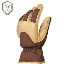 OZERO зимние рабочие перчатки-10 °F Coldproof Deerskin замшевые кожаные перчатки для вождения Thinsulate изоляционный слой и TR термальный хлопок