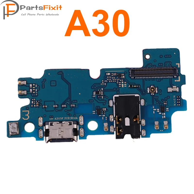 Для samsung Galaxy A30 usb зарядный док-разъем с IC зарядный порт микрофон гибкий кабель с Замена IC запчасти