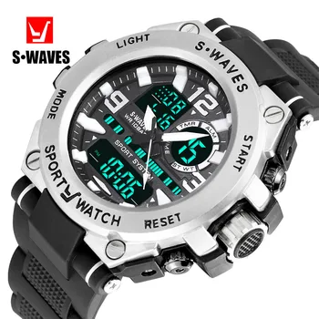 

2020 Brand Wrist Watch Men Watches Military Army Sport Style Wristwatch Dual Display Male Watch For Men Clock Waterproof Hours