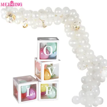 

Wedding Party Decoration LOVE Balloon Box Garland Balloons Stand Holder Kids Birthday Baby Shower Supplies Backdrop Decor