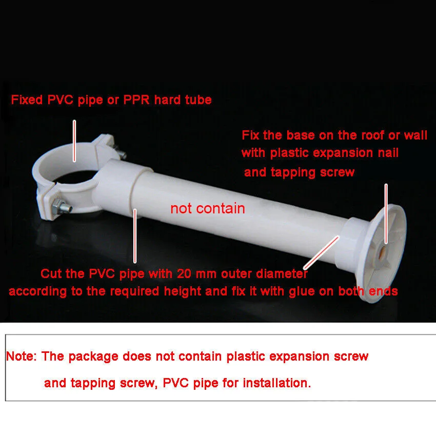 XIOKLM 20/25/32/40/50mm PVC Buisklemmen Tuin Waterleiding Houder Enkele U Plastic PPR Lock Buis Vaste Snap Clip 6 Stuks(32mm