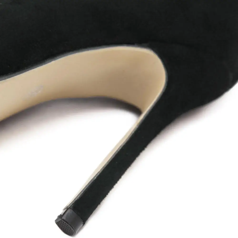 Женские однотонные ботинки из флока на высоком тонком каблуке; теплые женские ботильоны на плоской подошве; Женская осенне-зимняя обувь; femme