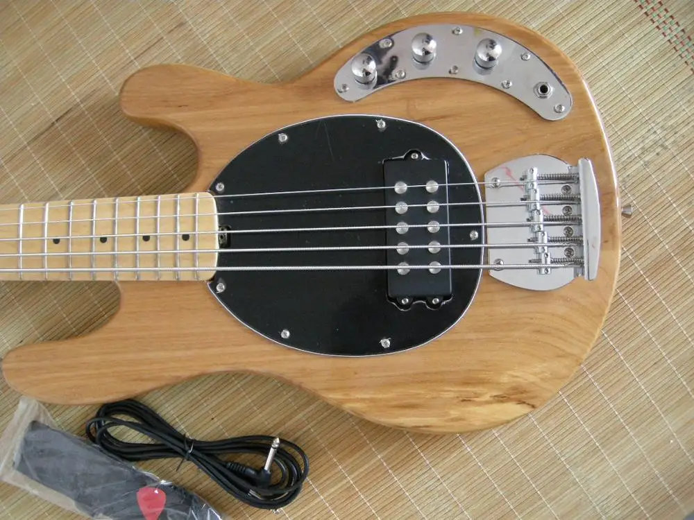 Прямая с фабрики custom shop Топ качество музыкальный человек 5 струн электрический бас гитара натурального дерева цвет 7yue6