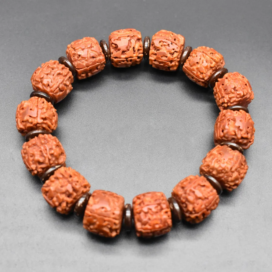 ##BUY Natural Wood Beads Bracelet Buddha Vajra Bodhi Religion Walnut beads Bracelet For Jewelry Men Nepal Tibetan Prayer Bracelets
