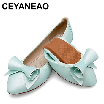 

CEYANEAO Soft beautiful fashionable women's shoes on a flat sole collection of 2019 women's shoes with a flat sole; pink colour