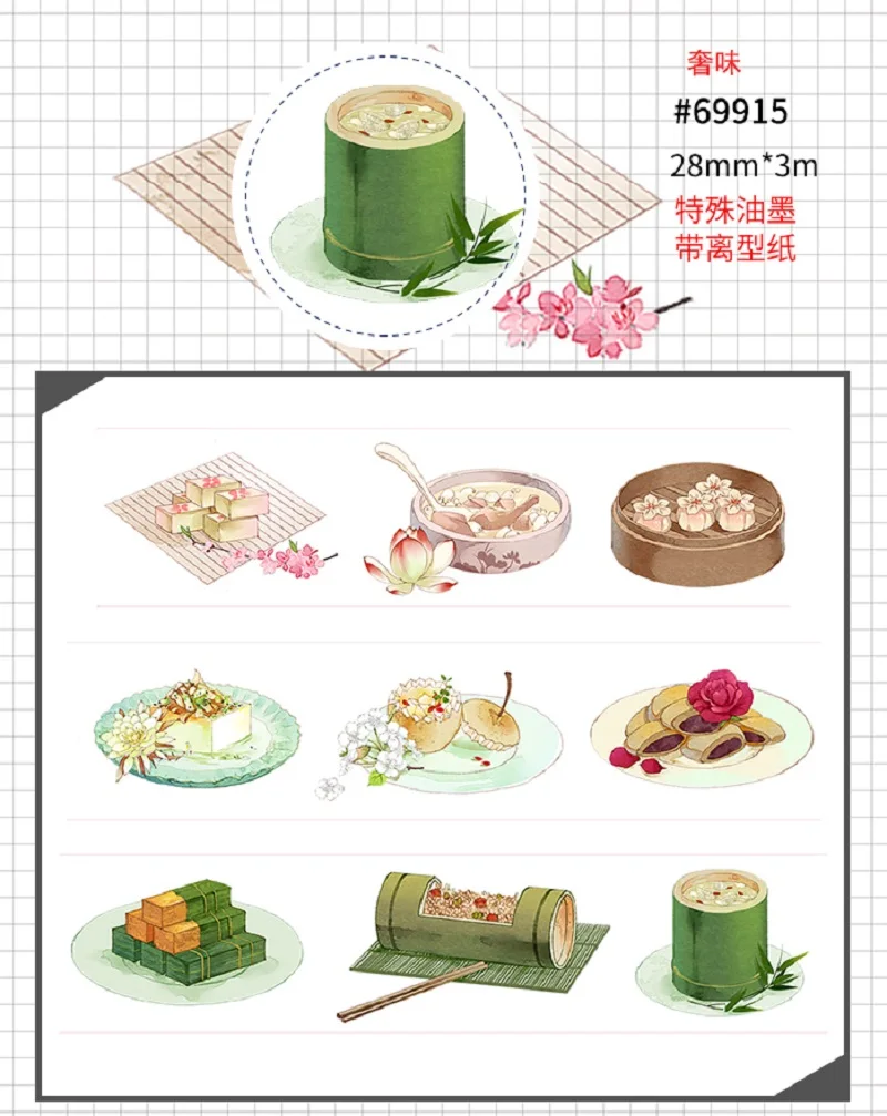 Daily life washi tape date washi tape for scrapbooking diary DIY tape decoration tape