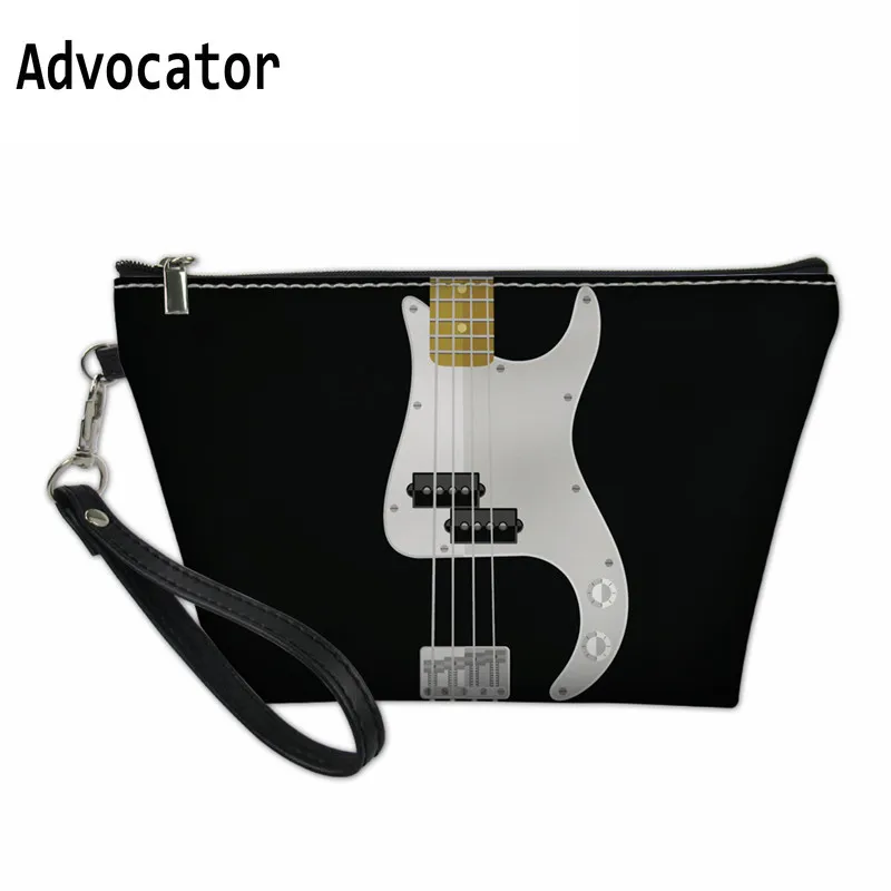 

ADVOCATOR 3d Guitar Pattern PU Cosmetic Case for Women Makeup Storage BagToiletry Bag Travel Organizer Necessaire Feminina