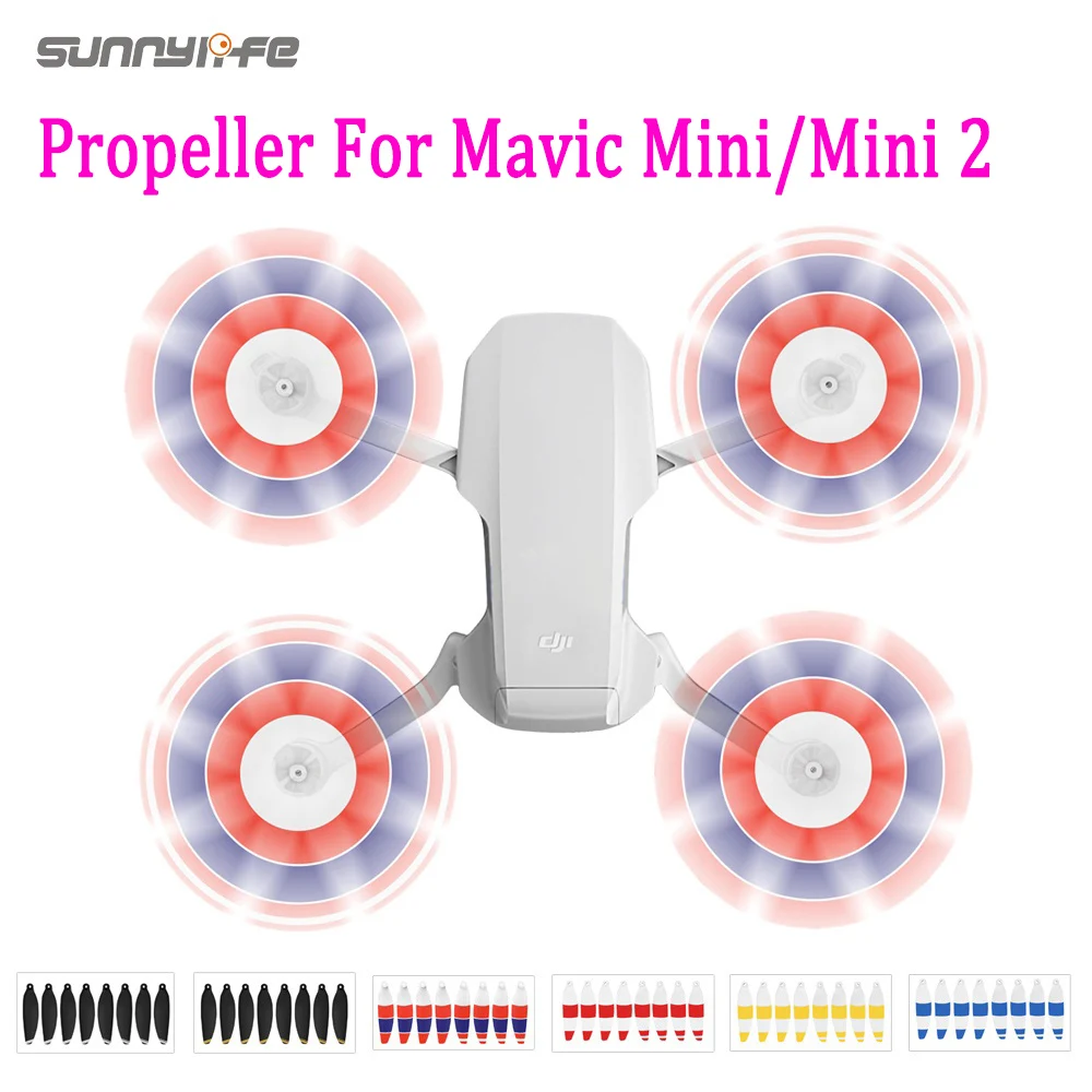 SUNNYLIFE 8 шт. Mavic Mini 2 пропеллеры легкие 4726F складные с низким уровнем шума для DJI Mini/Mini