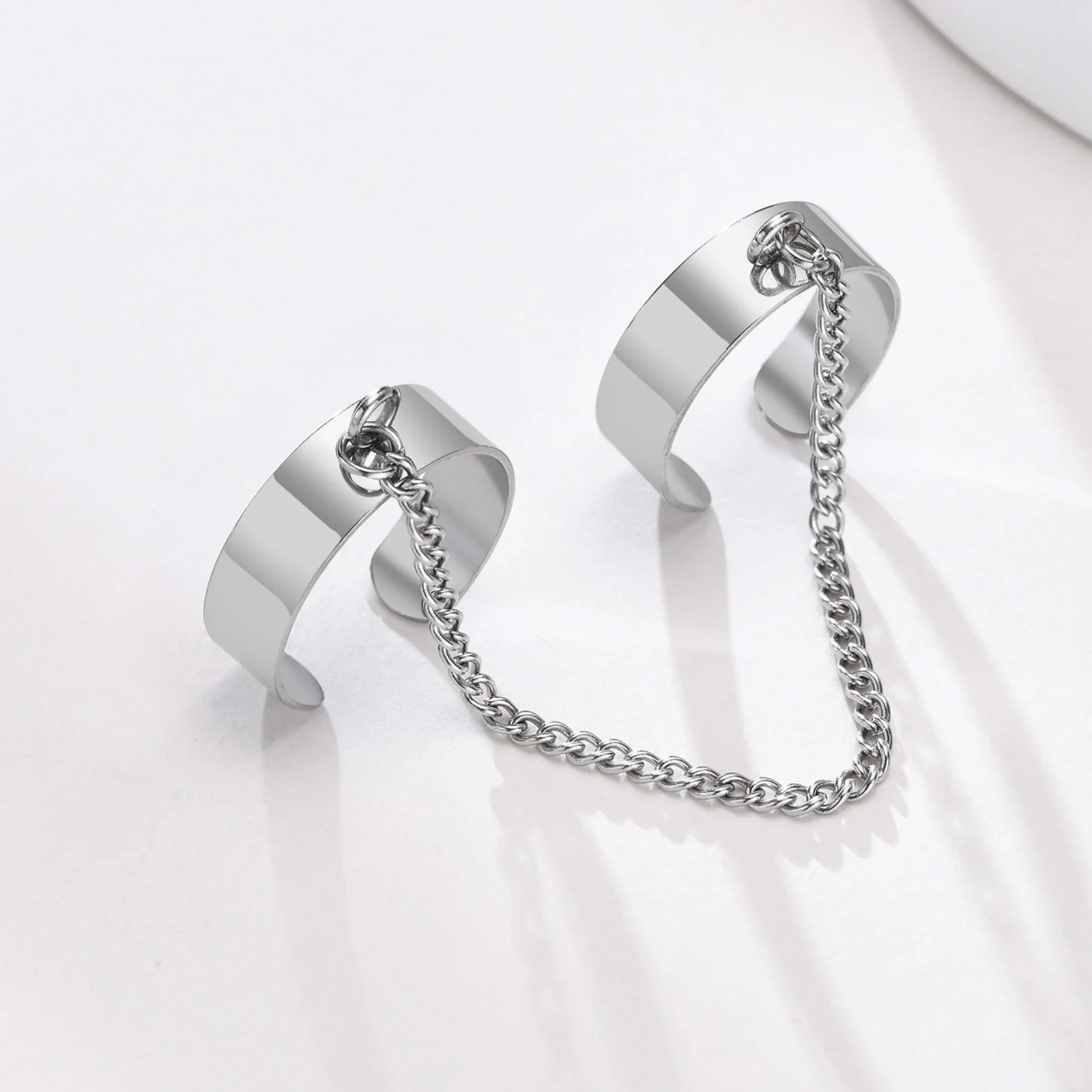 Manschette Knuckle Ring, Verstellbare Edelstahl Ringe, Über Die Knuckle Ring, Midi Rohr Manschette Ring, boho Wide Band Ring – Detail 10