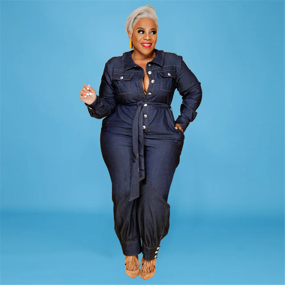 Plus Size Street Cowboy Jumpsuit