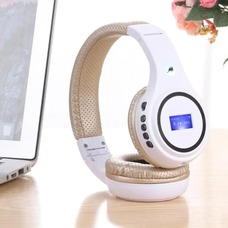BS-N75 Беспроводные стерео Bluetooth наушники с микрофоном светильник Поддержка TF карты FM радио Поддержка ing 3,5 мм аудио соединение