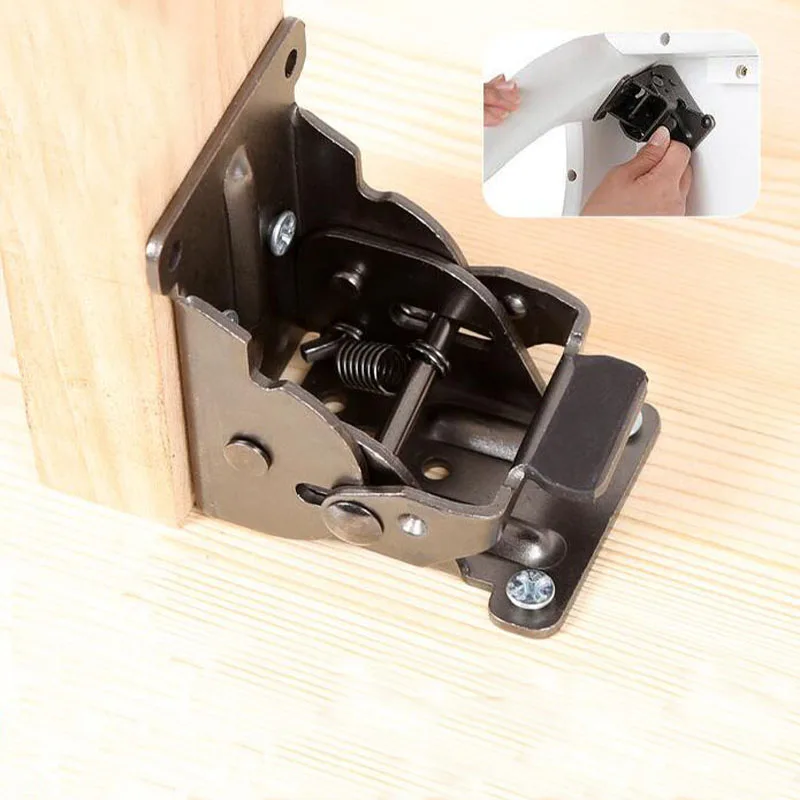 90 Degreefolding Lock Extension Table Bed Leg Feet Support Folding Shelf Bracket Self Locking Hinge Table Leg Fittings Tool Parts Aliexpress