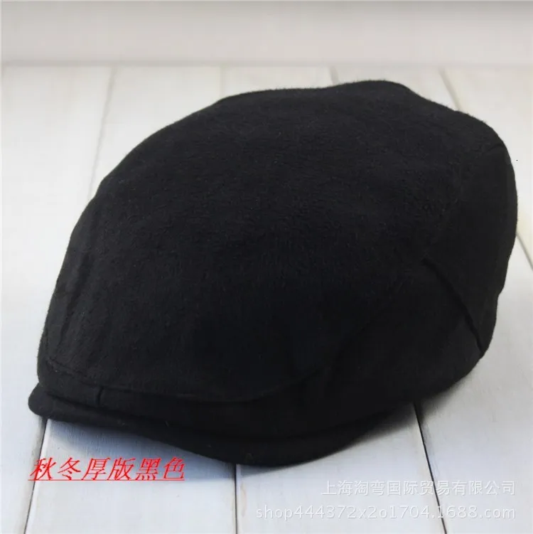 Beret Hat Newsboy Cap Newsboy Hat Woolen Beret Male Plus Size Ivy Hat Big Head Man Spring Summer and Autumn Newsboy Cap Linen Beret Caps Winter Wool Flat Caps 55-59cm 60-61cm